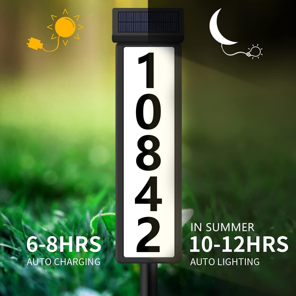 Luz Solar LED Número de Casa – ¡Visibilidad Nocturna Garantizada