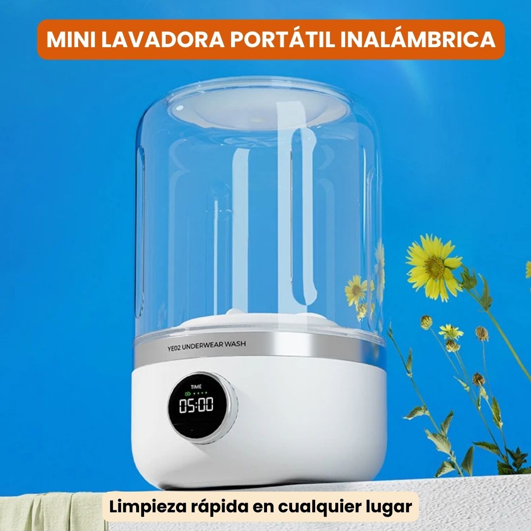 Mini Lavadora Portátil Inalámbrica