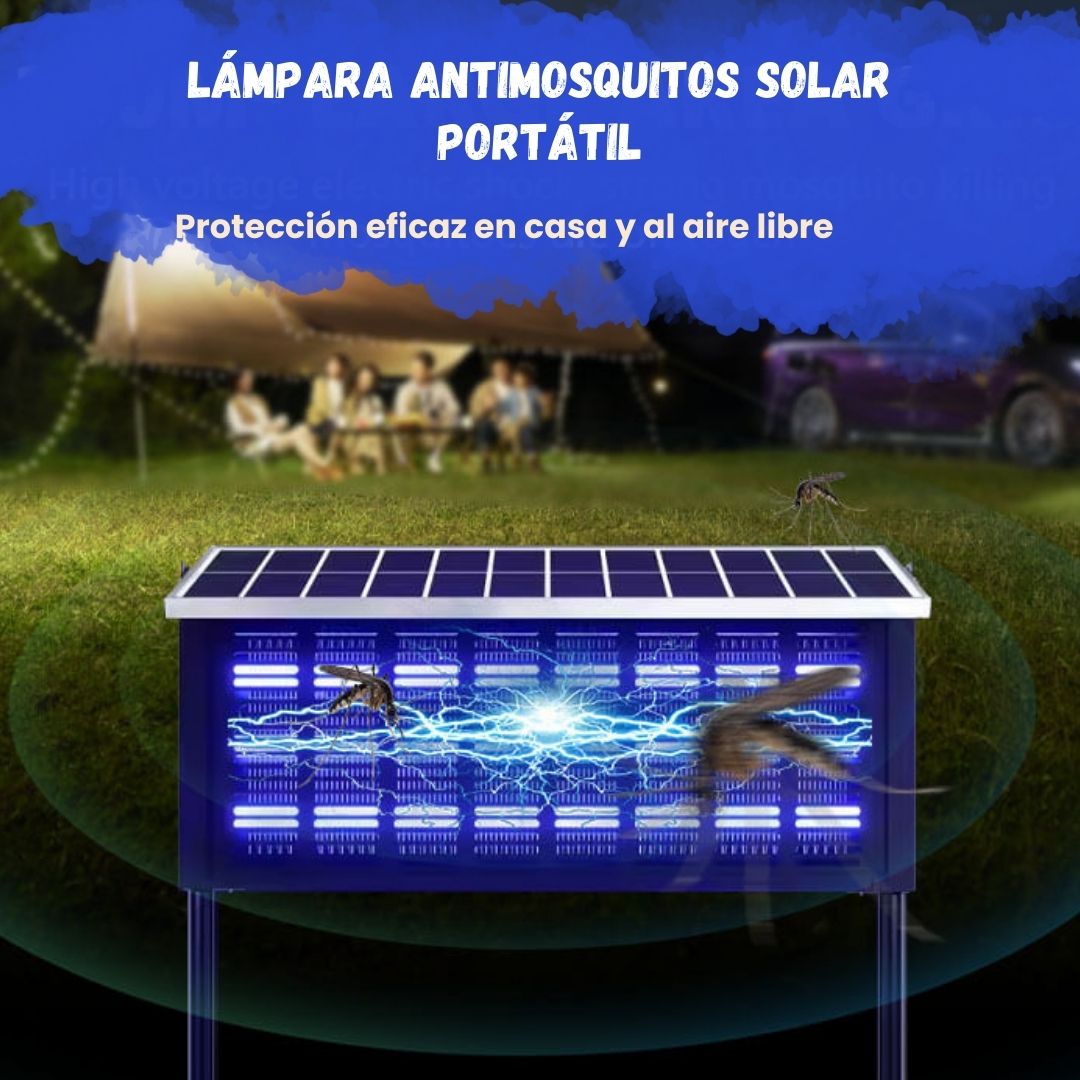 Lámpara Eléctrica Antimosquitos Solar Portátil