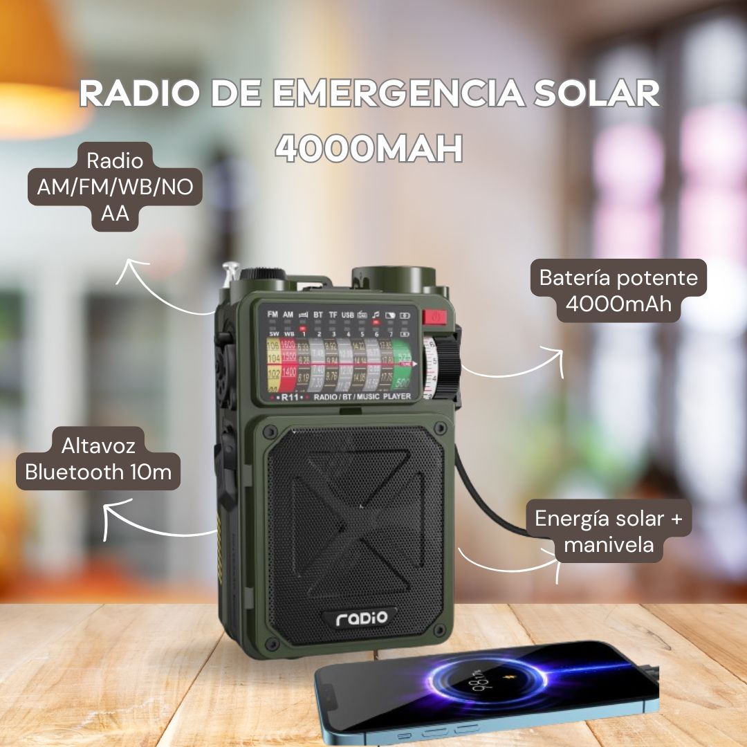Radio de Emergencia Solar Multifuncional