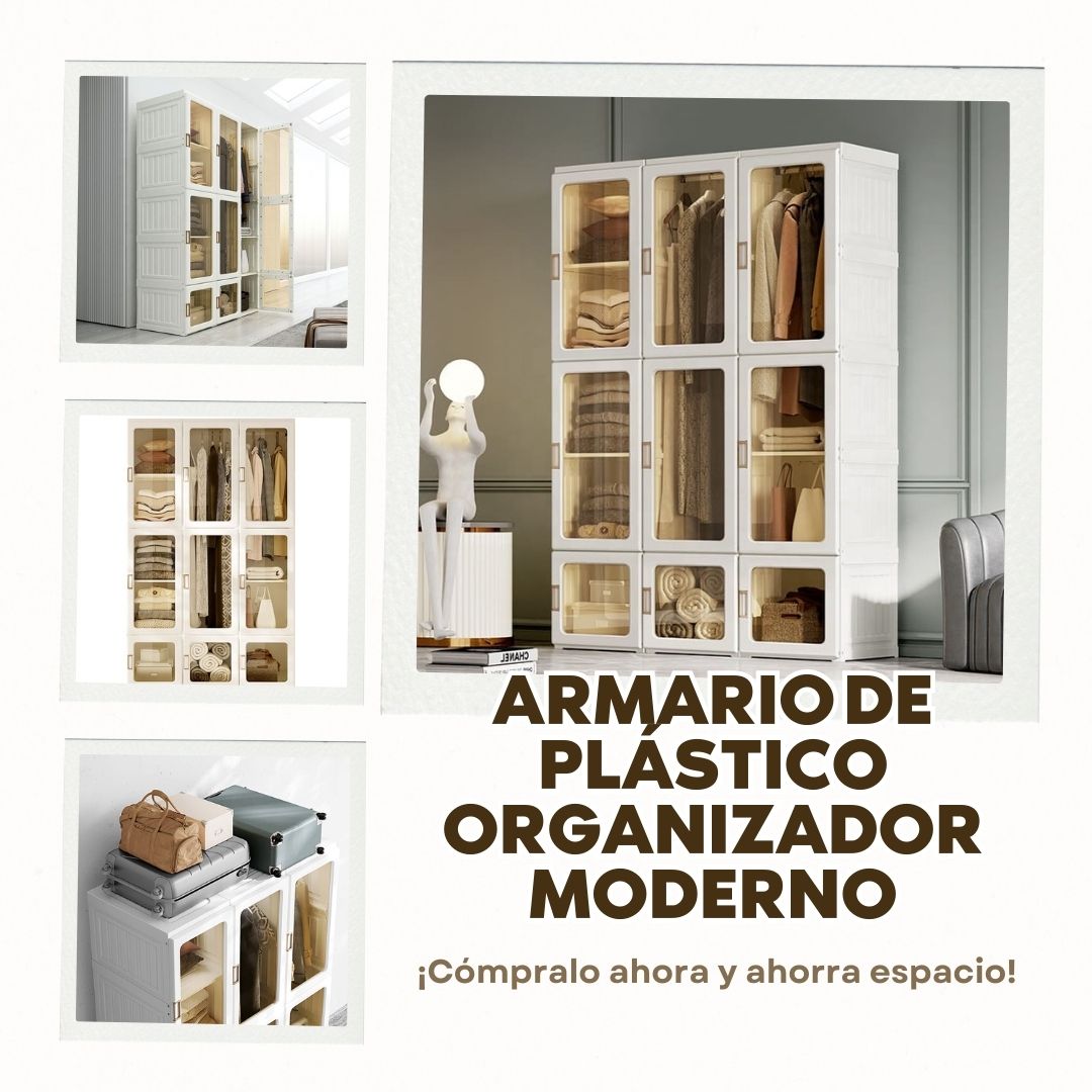 Armario de plástico Muebles de habitación, ropa, organizador, placard