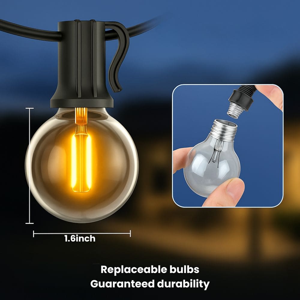 Guirnalda Solar Exterior 10m, 21 LEDs IP65