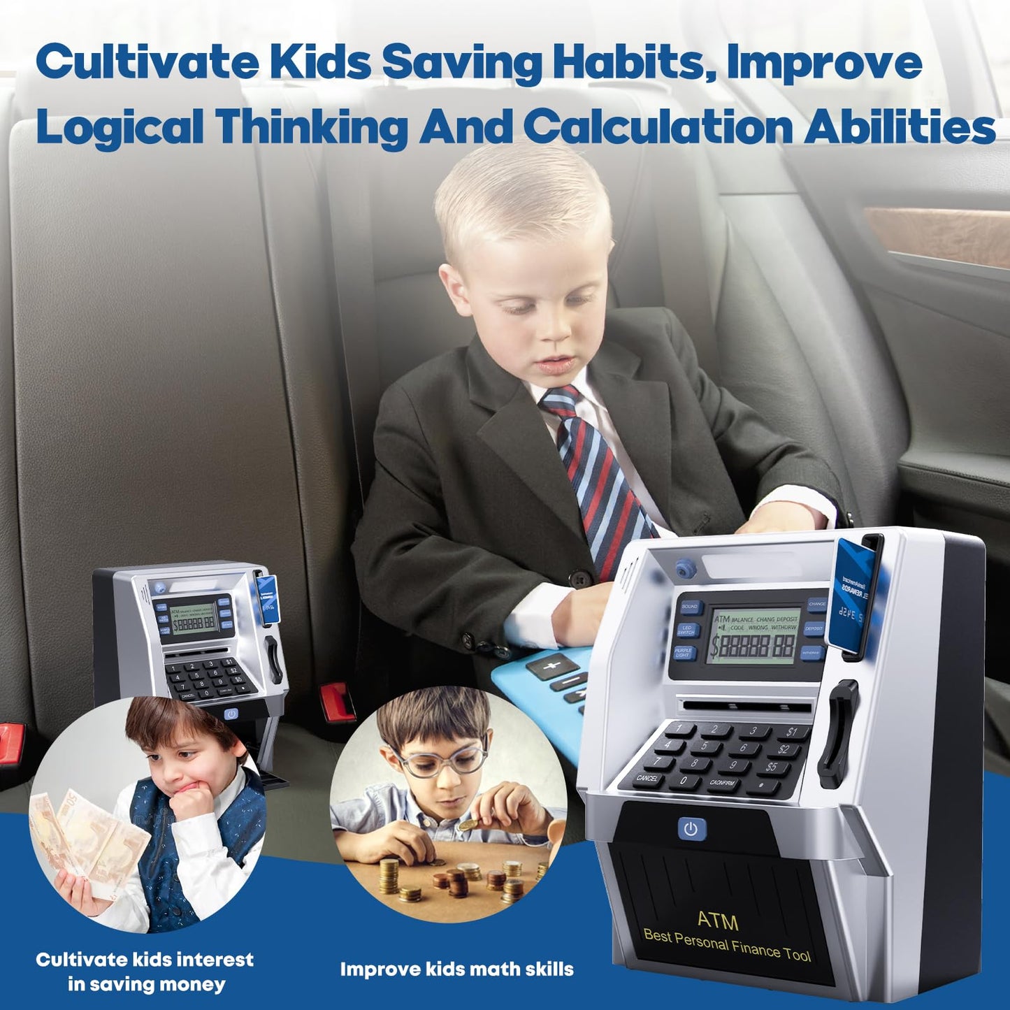 🏦 Blingbin Caja Fuerte Infantil – Cajero Automático para Niños