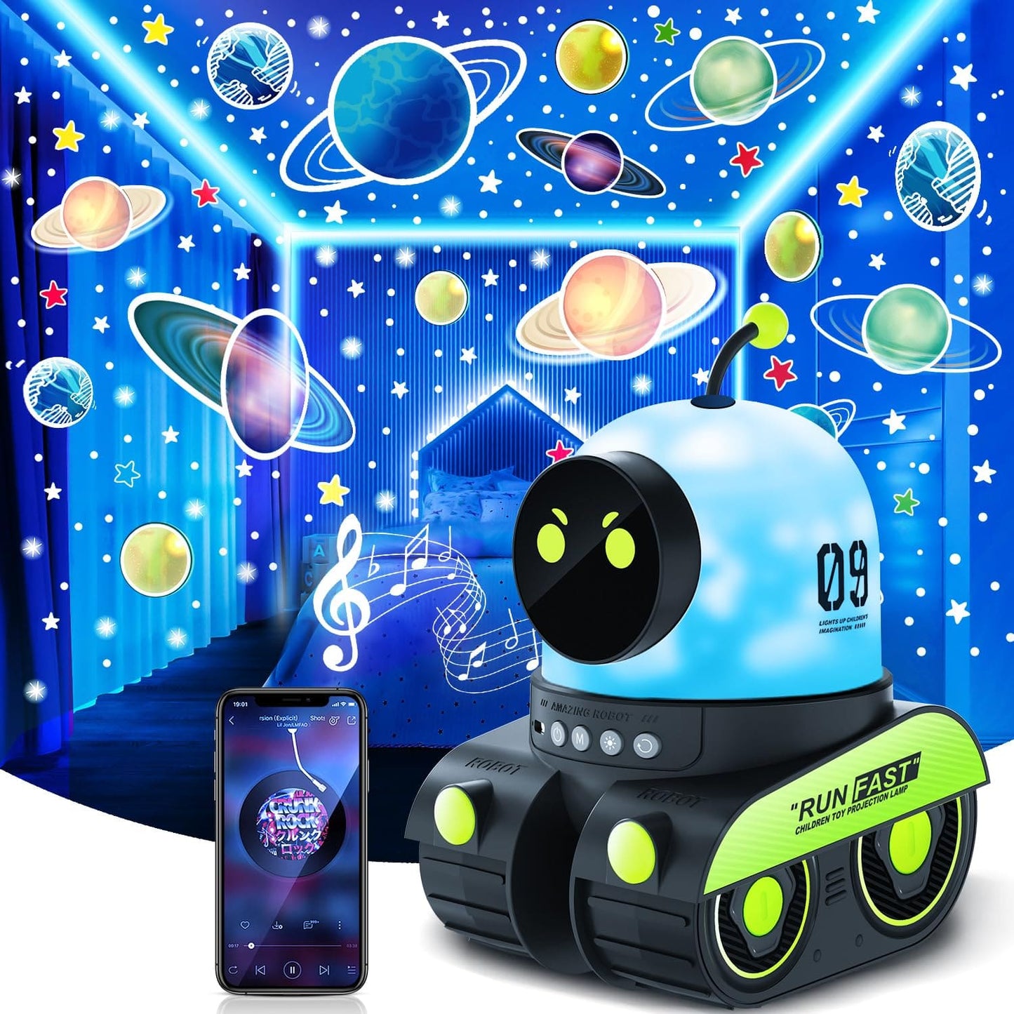 Proyectore Estelare 360° – Luz Nocturna Infantil LED con Rotación