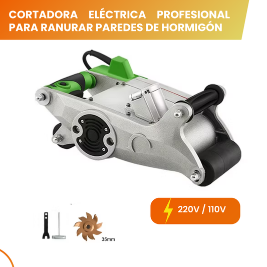 Cortadora eléctrica para ranurar paredes de hormigón