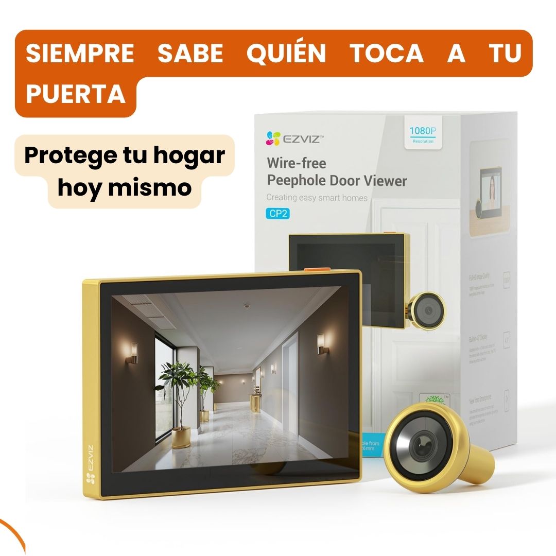 🔒 EZVIZ CP2 – Mirilla Digital con Pantalla 4,3'' y Cámara 1080P WiFi