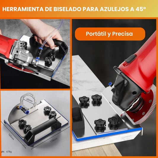 Herramienta de Biselado para Azulejos a 45° – Portátil y Precisa