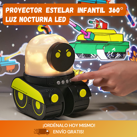 2 Proyectores Estelares 360° – Luz Nocturna Infantil LED con Rotación