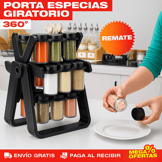 ESTANTE GIRATORIO 360° PARA ESPECIAS✔️