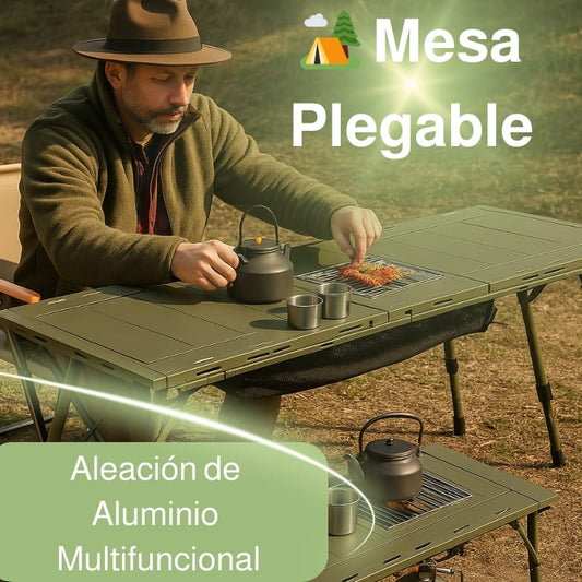 🏕️🌄 Mesa Plegable de Camping – Resistente, Compacta y Lista para Todo