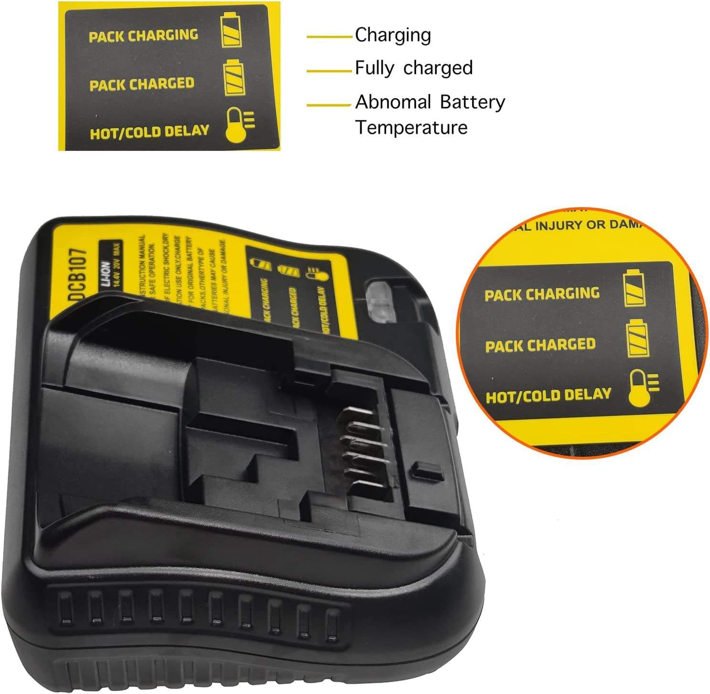 Cargador Multivoltaje XR Dewalt DCB1104