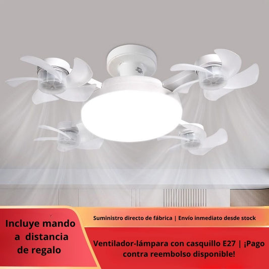 Nuevo ventilador-lámpara de techo 3 en 1 , compacto para dormitorio, comedor y residencia.