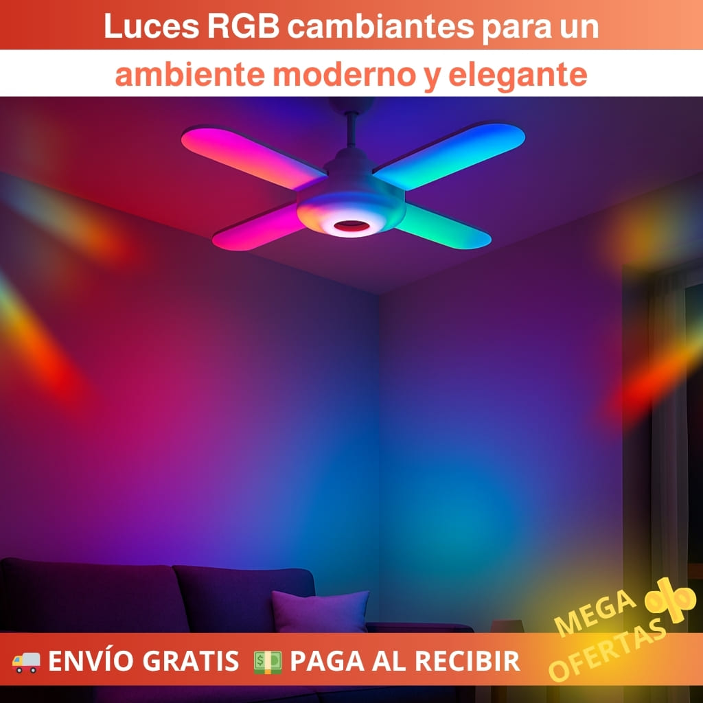 Lámpara LED Musical Multicolor con Control Remoto – ¡Iluminación y sonido en un solo toque! ✔️