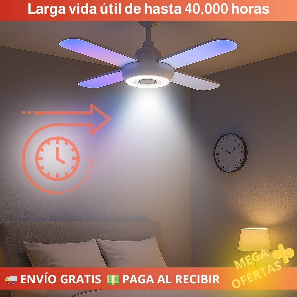 Lámpara LED Musical Multicolor con Control Remoto – ¡Iluminación y sonido en un solo toque! ✔️