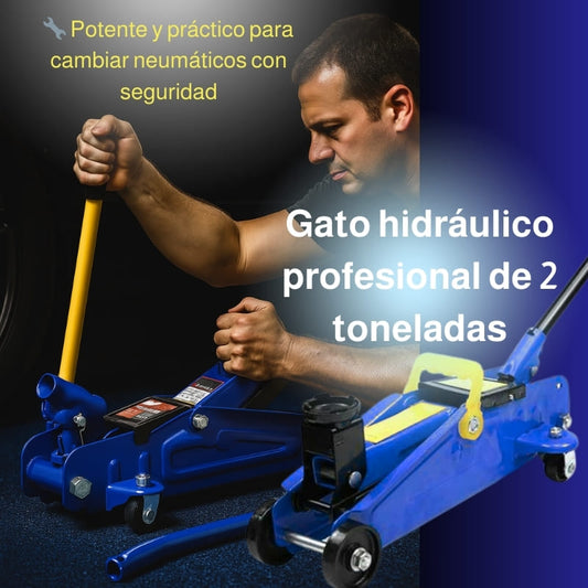 🔧 Gato hidráulico profesional de 2 toneladas – Rendimiento potente y 🛠️ diseño práctico para 🚗 cambiar neumáticos con ⚠️ seguridad y ✅ facilidad