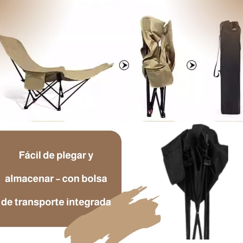 🪑 Silla de camping de lujo – diseño multiposición para una comodidad inigualable en cualquier lugar 🌄