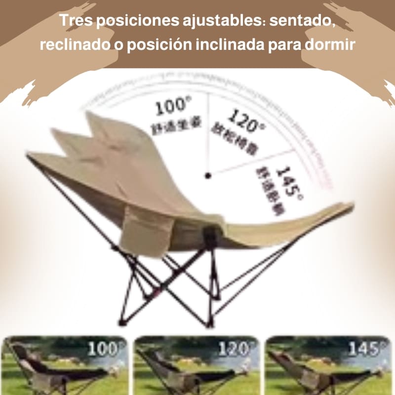 🪑 Silla de camping de lujo – diseño multiposición para una comodidad inigualable en cualquier lugar 🌄