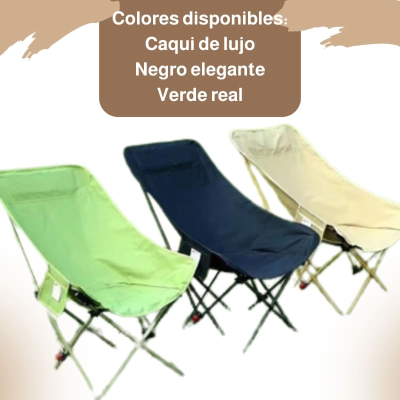 🪑 Silla de camping de lujo – diseño multiposición para una comodidad inigualable en cualquier lugar 🌄