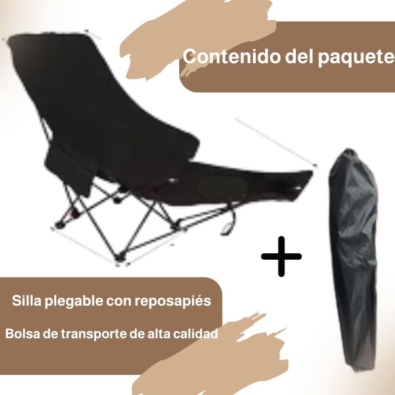 🪑 Silla de camping de lujo – diseño multiposición para una comodidad inigualable en cualquier lugar 🌄