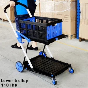 Carrito de compras plegable