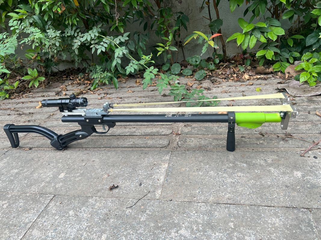 Tirachinas Telescópico de Alta Precisión con Láser